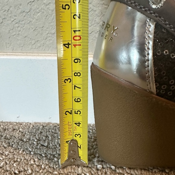 🔥 Sperry Top Sider Wedge Heels with Sequins - Picture 13 of 13